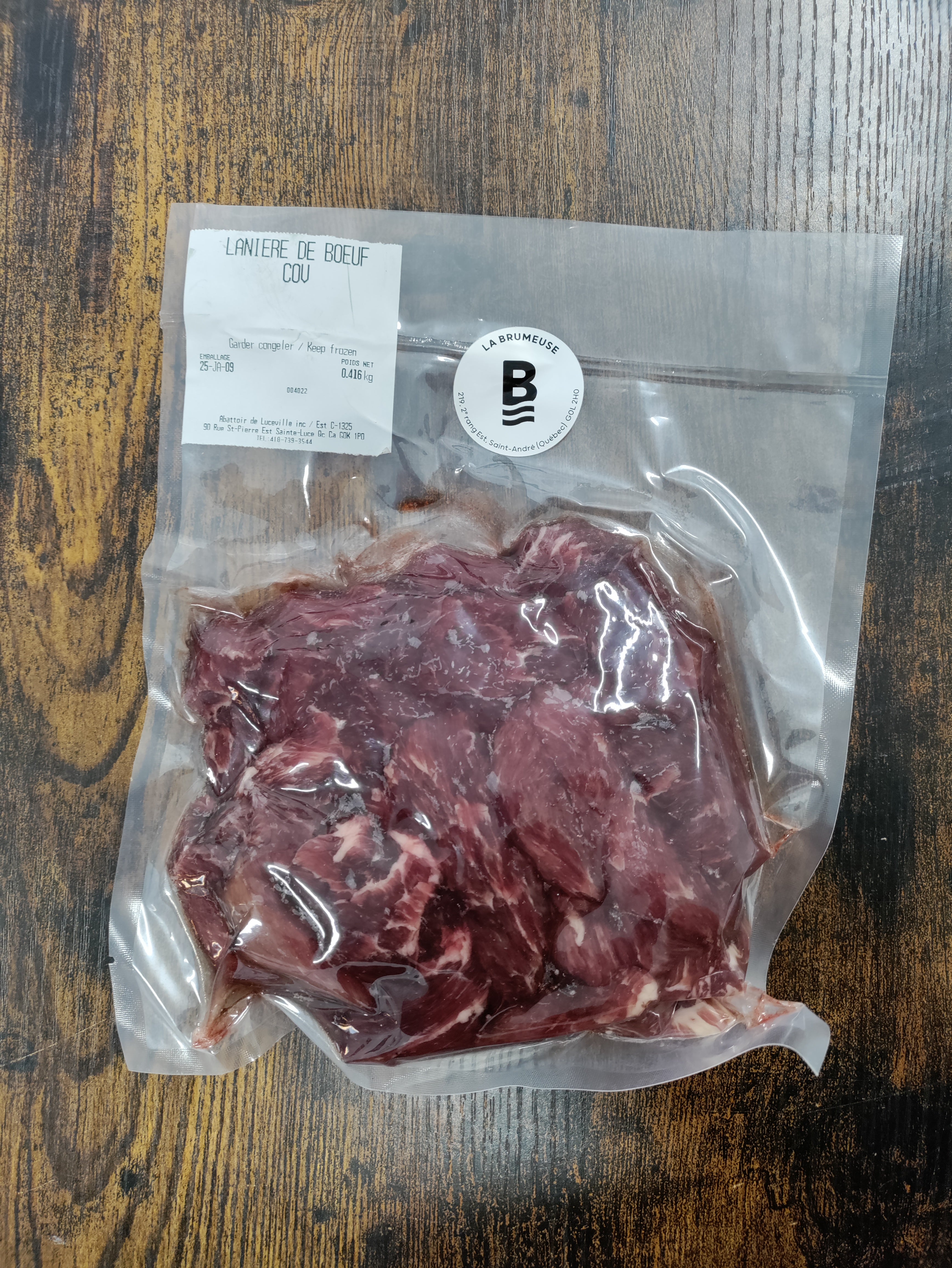 Lanières de boeuf