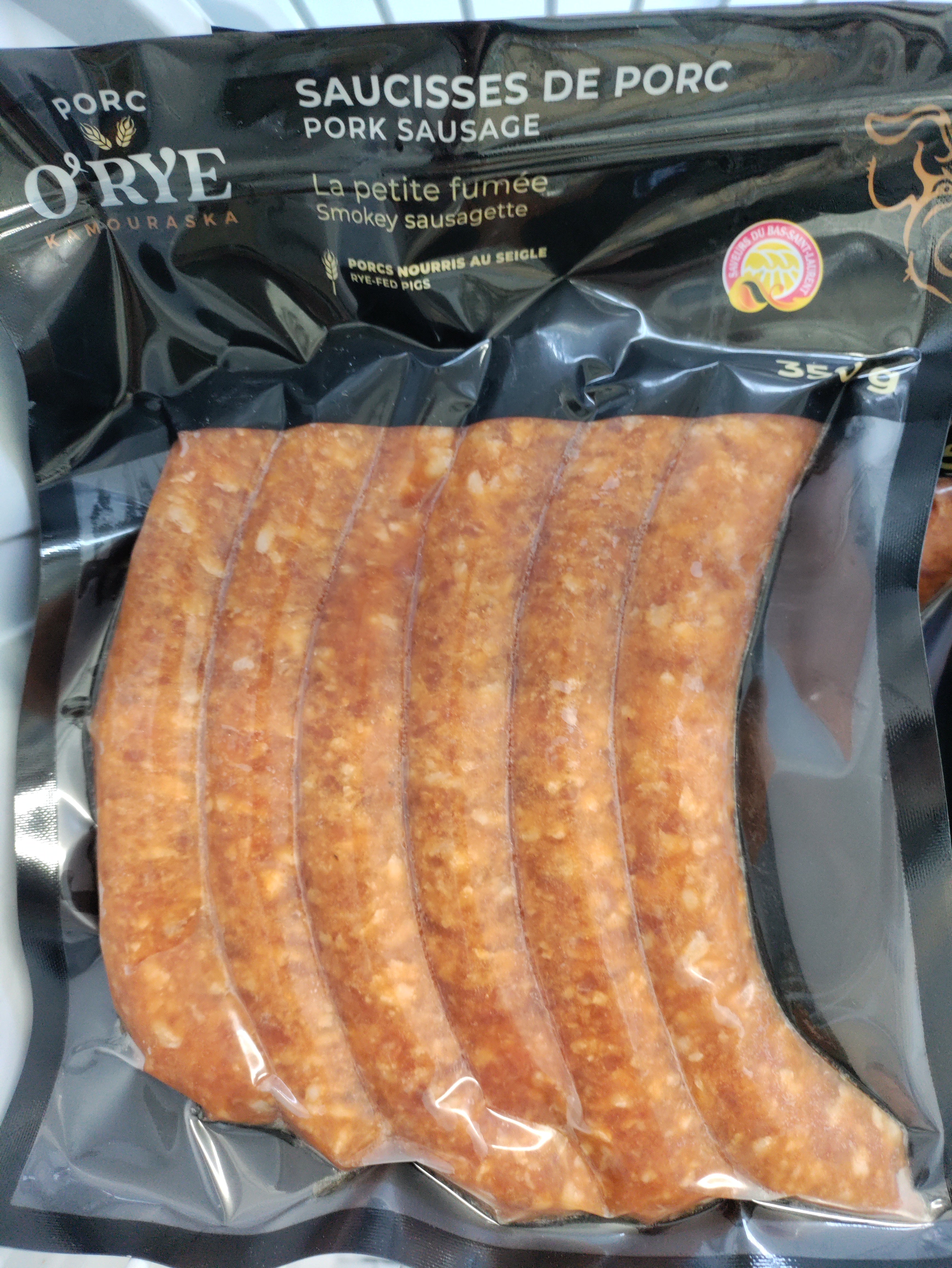 Saucisses La Petite Fumée - Porc O'Rye du Kamouraska